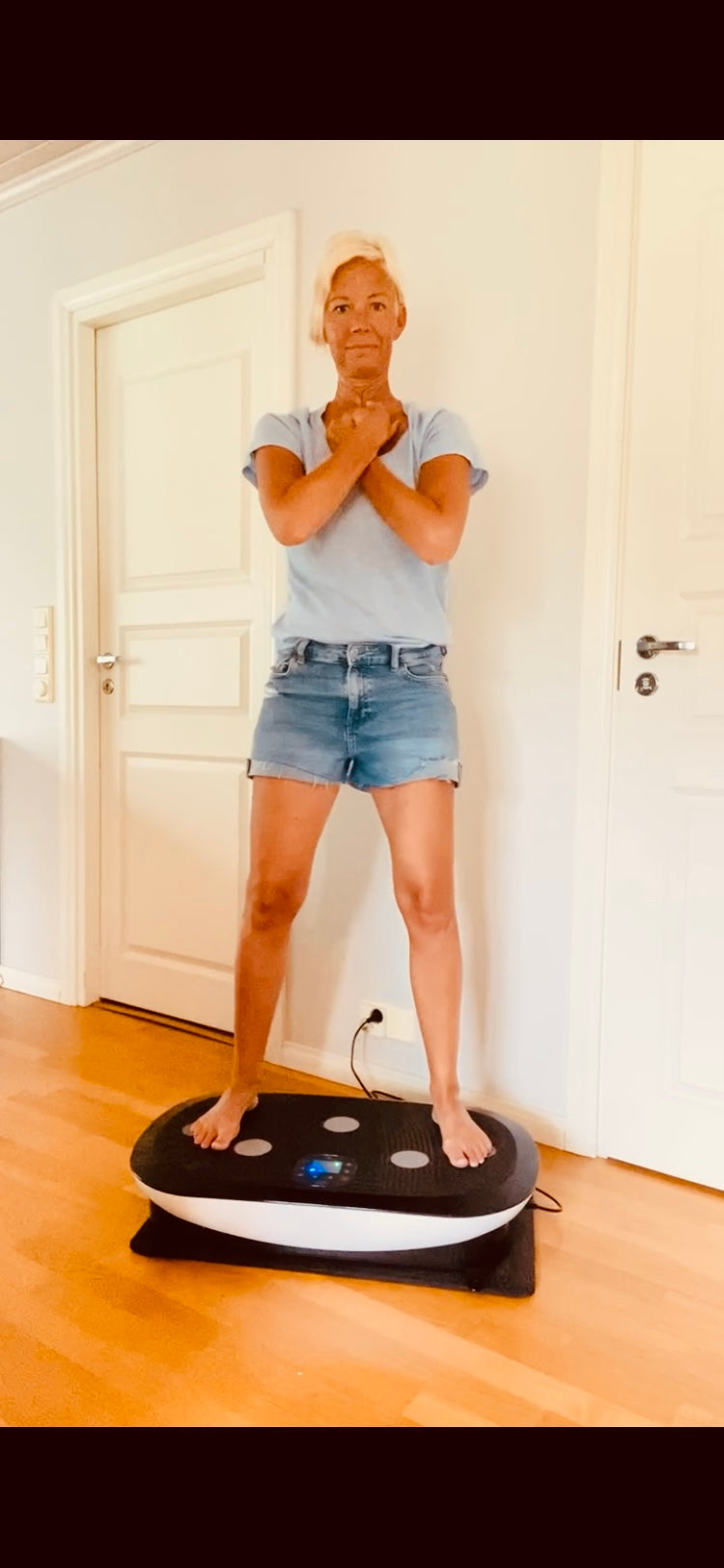 Celluliter och vibrationsplatta