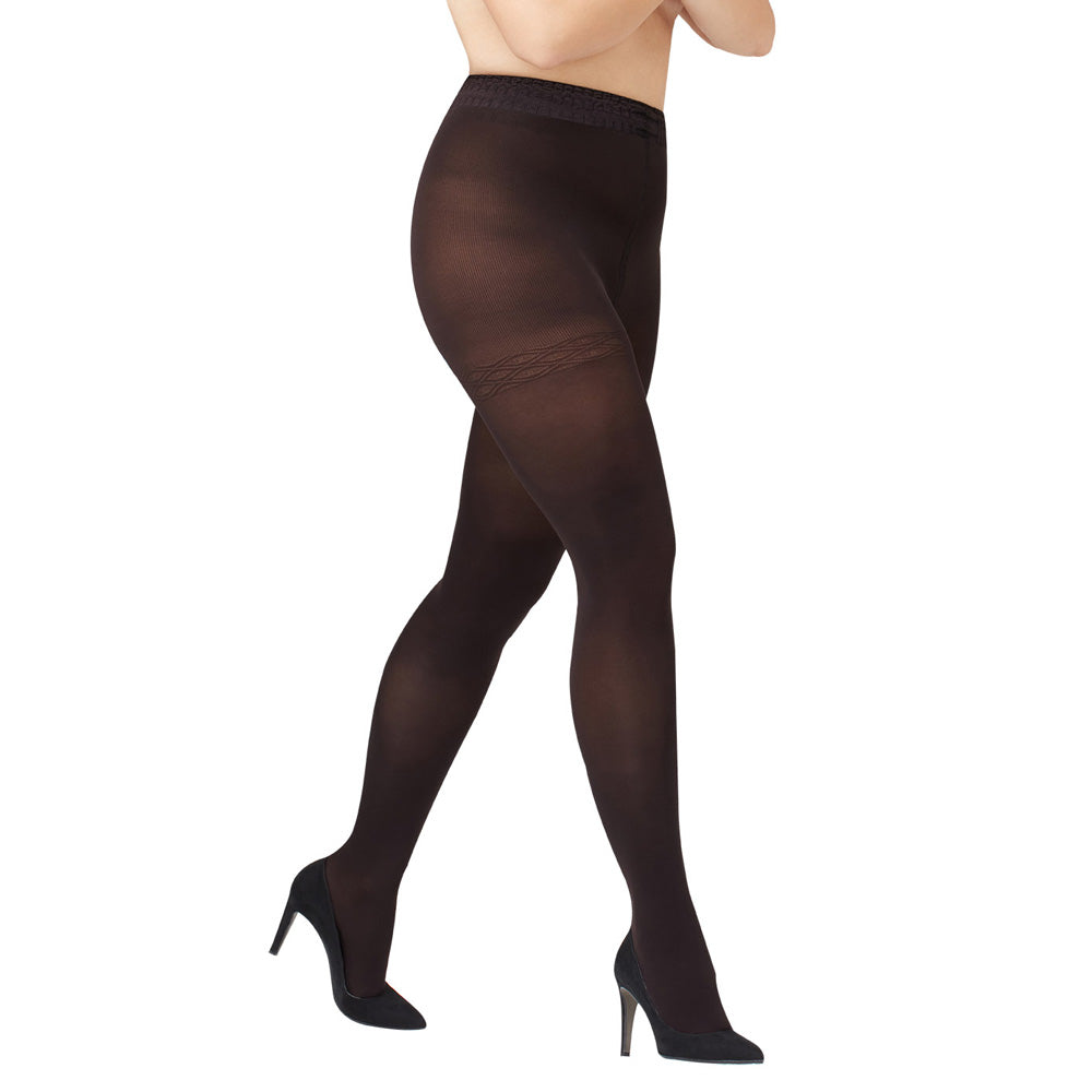 Curvy Kompressionsstrumpyxa. Elegant strumpbyxa i plus-size storlekar.