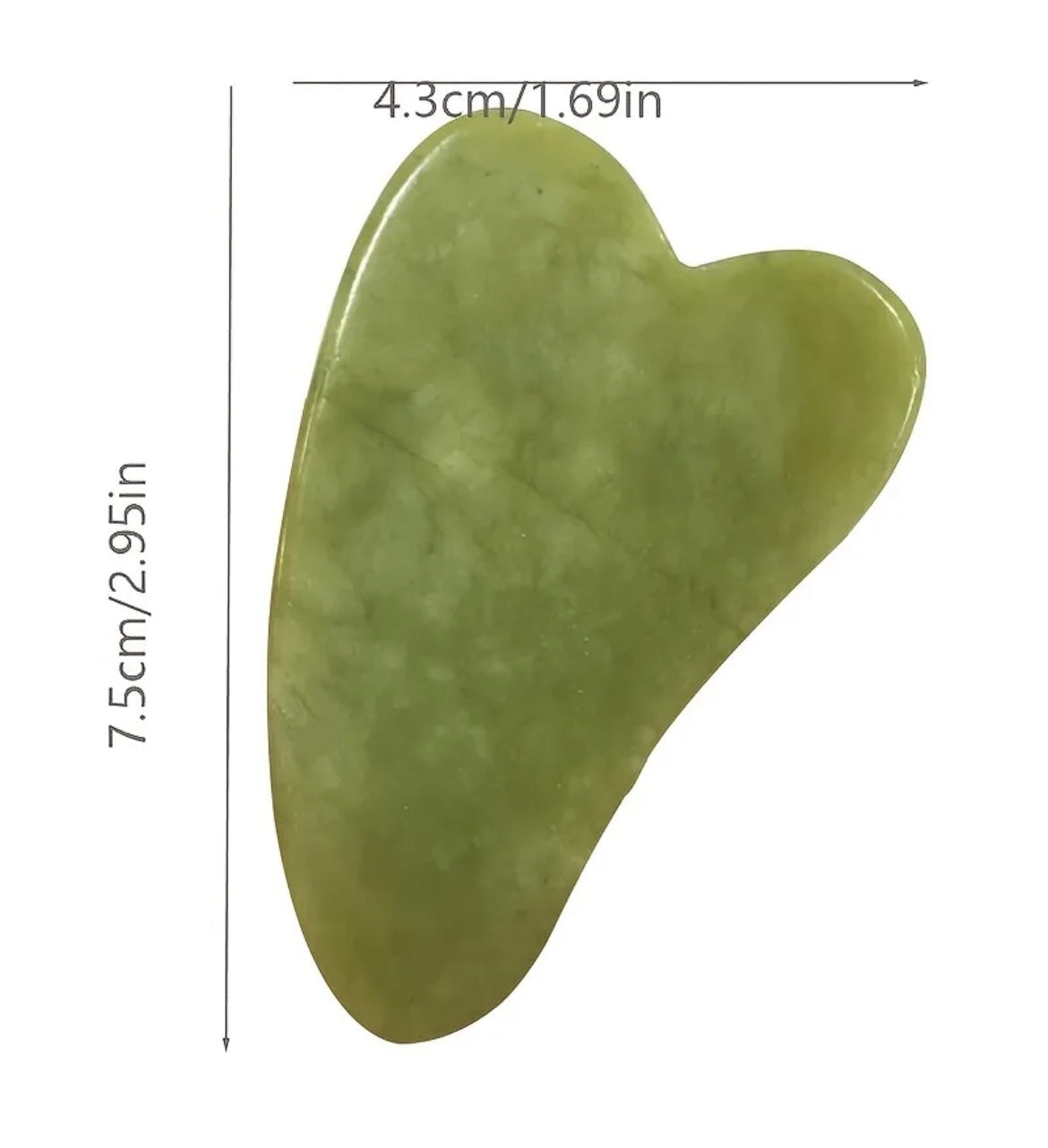 Gua-Sha Skrapa Jade – för ansiktet